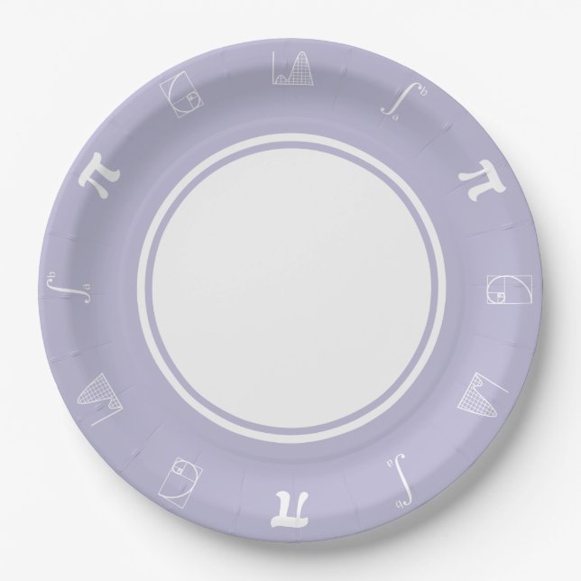 It Adds Up in Lavender Paper Plate (Front)