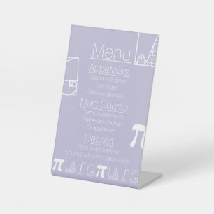 It Adds Up in Lavender Pedestal Sign
