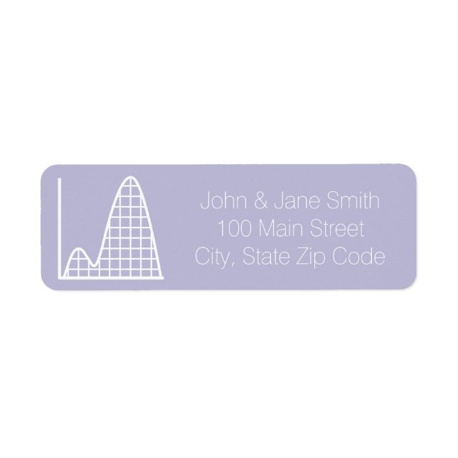 It Adds Up in Lavender Return Address Label (Front)