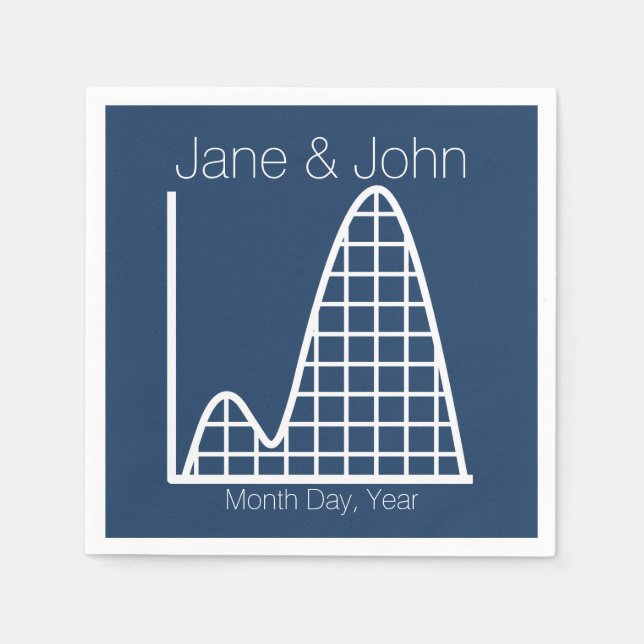 It Adds Up in Navy Napkins (Front)
