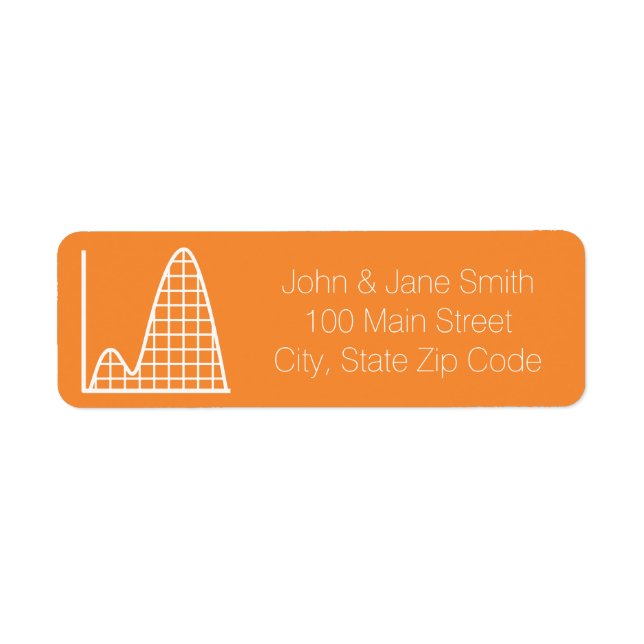 It Adds Up in Orange Return Address Label (Front)