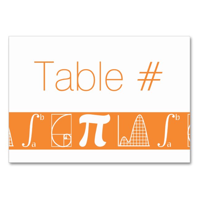 It Adds Up in Orange Table Card (Front)