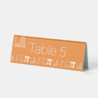 It Adds Up in Orange Table Tent Sign