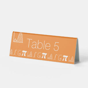 It Adds Up in Orange Table Tent Sign