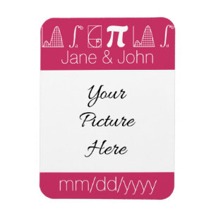 It Adds Up in Raspberry Save-the-Date Magnet