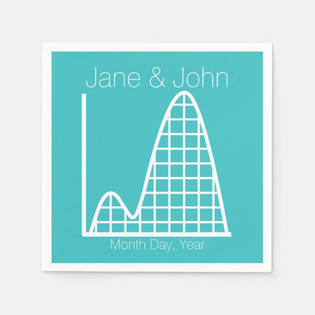 It Adds Up in Turquoise Napkins (Front)