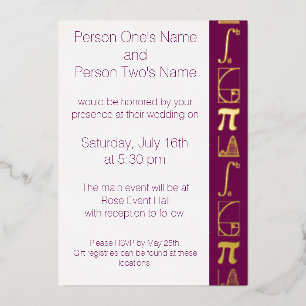 It Adds Up in Wine Foil Invitation