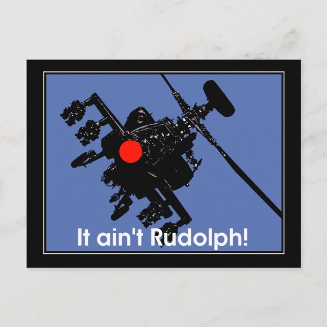 it aint rudolph postcard (Front)