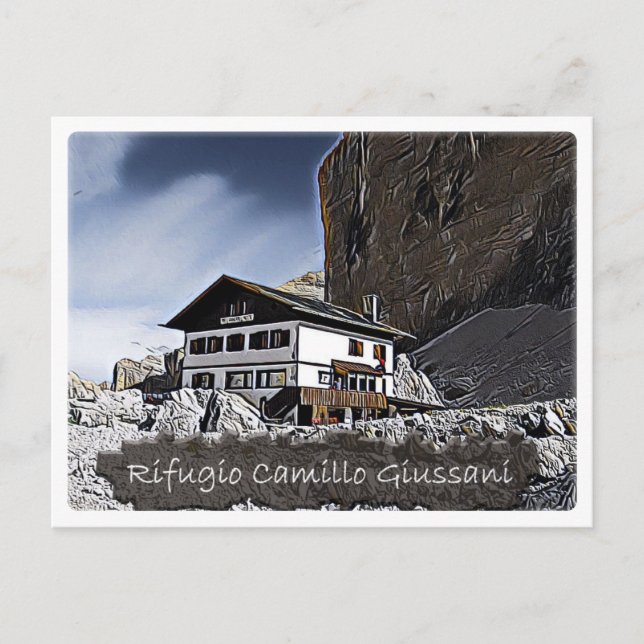 It - alpine hut Camillo Giussani - Dolomiti Postcard (Front)