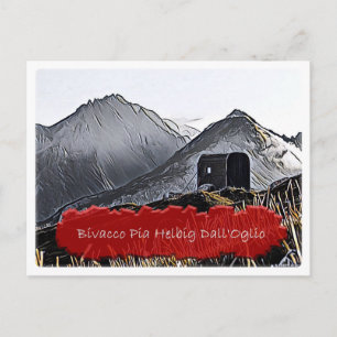 It - alpine hut Pia Helbig Dall'Oglio - Dolomiti - Postcard