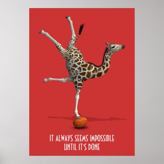 It Always Seems Impossible Until It's Done Slogan Poster (Front)