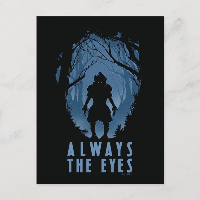 IT Always The Eyes Forest Silhouette Postcard (Front)