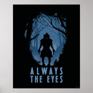 IT Always The Eyes Forest Silhouette Poster