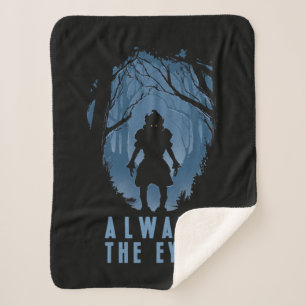 IT Always The Eyes Forest Silhouette Sherpa Blanket