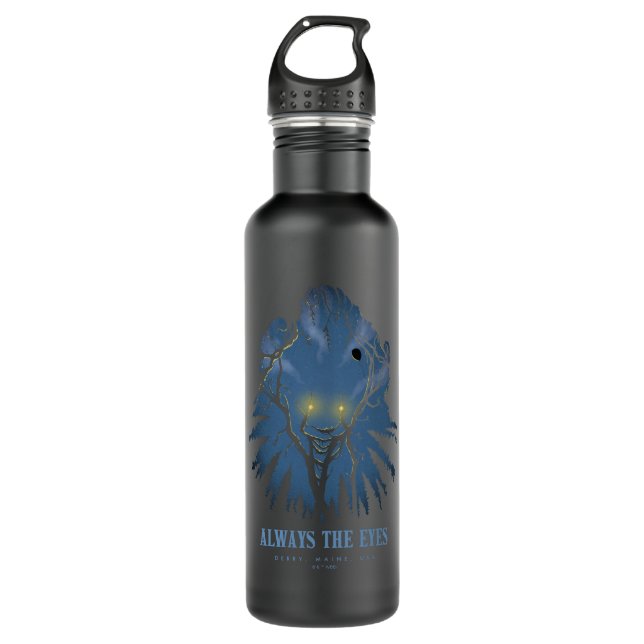 IT Always The Eyes Pareidolic Tree Tops 710 Ml Water Bottle (Front)