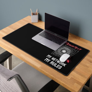 IT Architect: My Network, My Rules Funny IT  Desk Mat