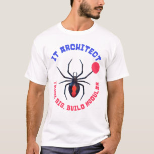 IT Architect Spider Modular Humour T-Shirt