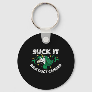 It Bile Duct Cancer Inspirational Quote Unicorn Fu Key Ring