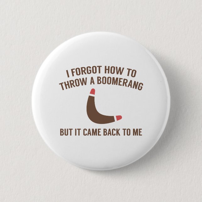 It Came Back To Me 6 Cm Round Badge (Front)