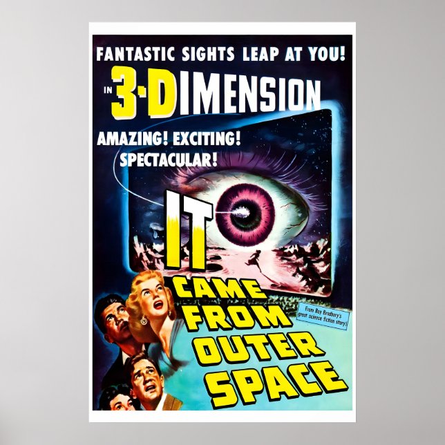 It Came from Outer Space Movie Poster 1953 Sci-Fi (Front)