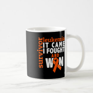 It Came I Fought And Won - Leukaemia Cancer Surviv Coffee Mug
