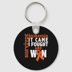 It Came I Fought And Won - Leukaemia Cancer Surviv Key Ring