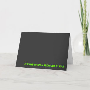 it came upon a midnight clear holiday card
