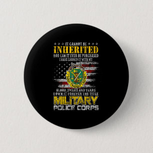It Cannot Be Inherited Military Lice Veteran Day P 6 Cm Round Badge