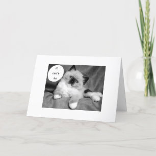 IT CAN'T BE YOUR BIRTHDAY TWIN CARD