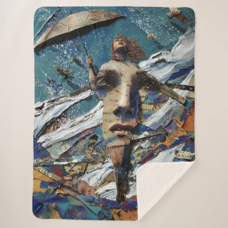 It can't rain all the time sherpa blanket