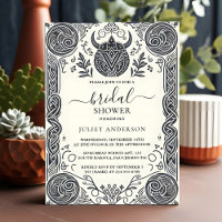 It Celtic Nordic Fun Mediaeval Scroll Bridal Showe