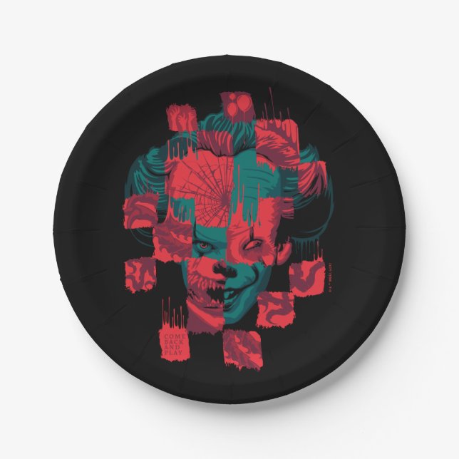 It Chapter 2 | Pennywise - Come Back and Play Paper Plate (Front)