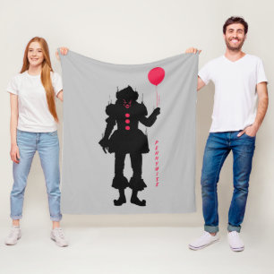 It Chapter 2   Pennywise Silhouette Fleece Blanket