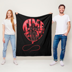 It Chapter 2   Time to Float Balloon Graphic Fleece Blanket