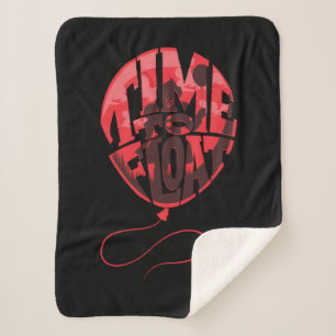 It Chapter 2   Time to Float Balloon Graphic Sherpa Blanket