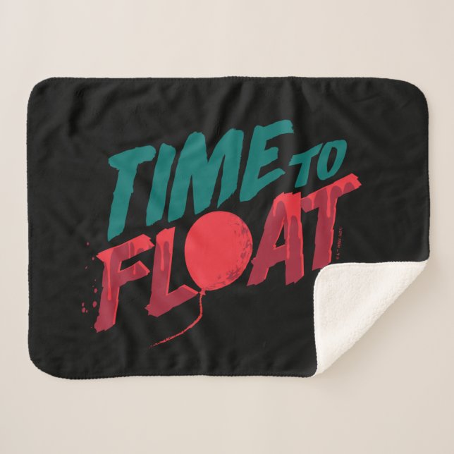 It Chapter 2 | Time to Float Sherpa Blanket (Front (Horizontal))