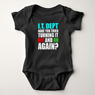 IT Department Computer Tech Software Programmer Baby Bodysuit
