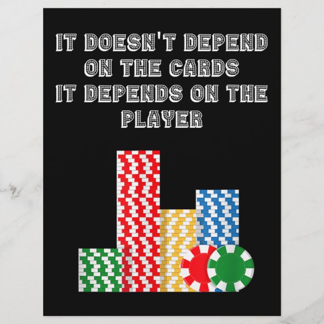 It Doesn't Depend On The Cards It Depend On Player (Front)