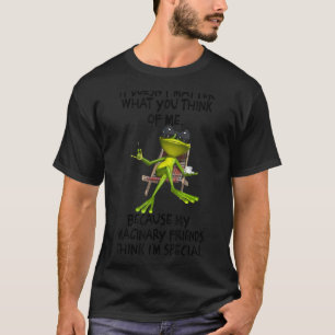 It Doesnt Matter What You Think of Me Funny Frog Q T-Shirt