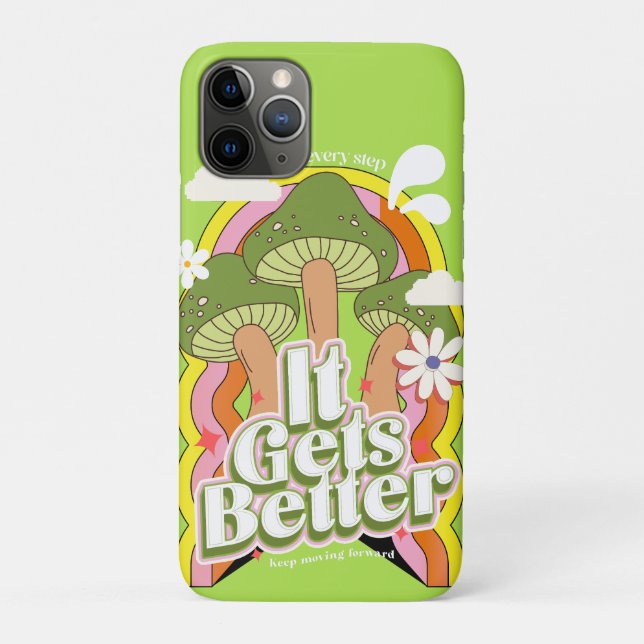 It Gets Better | Good Vibes & Groovy Feels Retro C Case-Mate iPhone Case (Back)