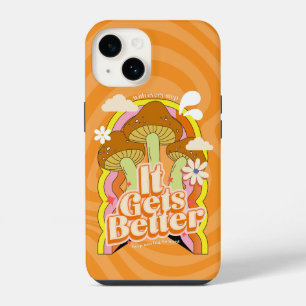 It Gets Better Good Vibes & Groovy Feels Retro iPhone 14 Case