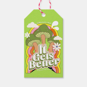 It Gets Better Good Vibes & Retro Groovy Feels Gift Tags