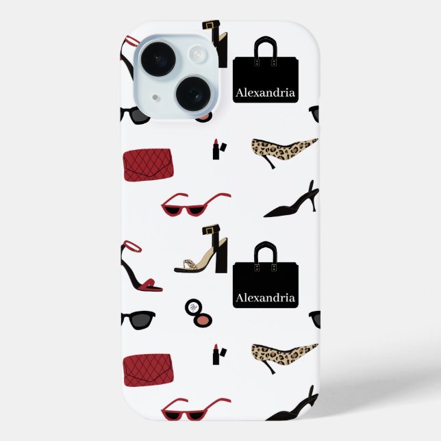 It Girl Personalised Handbags and Shoes Case-Mate iPhone Case (Back)