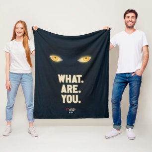 IT Glowing Eyes "What.Are.You." Fleece Blanket