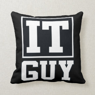 IT Guy Computer Tech Software Programmer Geek Cushion