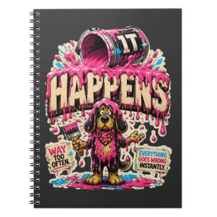 IT Happens Personalized Funny IT Humor Notebook