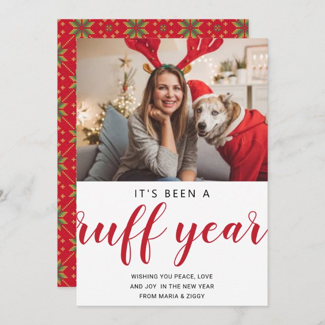 it has been a rough year funny 2020 Christmas Holiday Card (Front/Back)