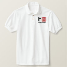 IT History Society golf shirt (PCB logo)
