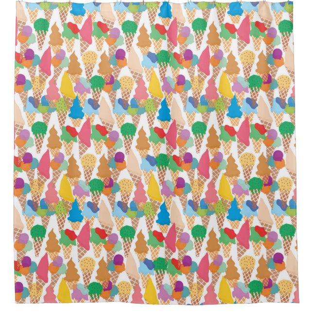 It hoists creams shower curtain (Front)