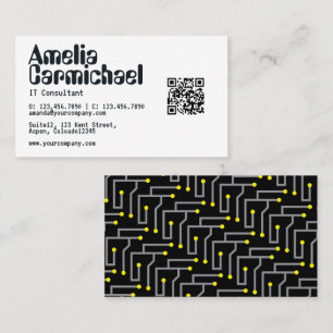 IT Information Technology Consultant Business Card